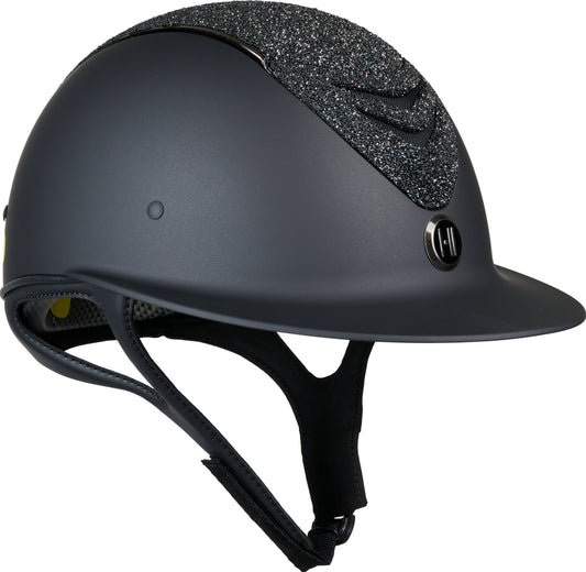 One K Mips Avancé helm mat zwart met glitter
