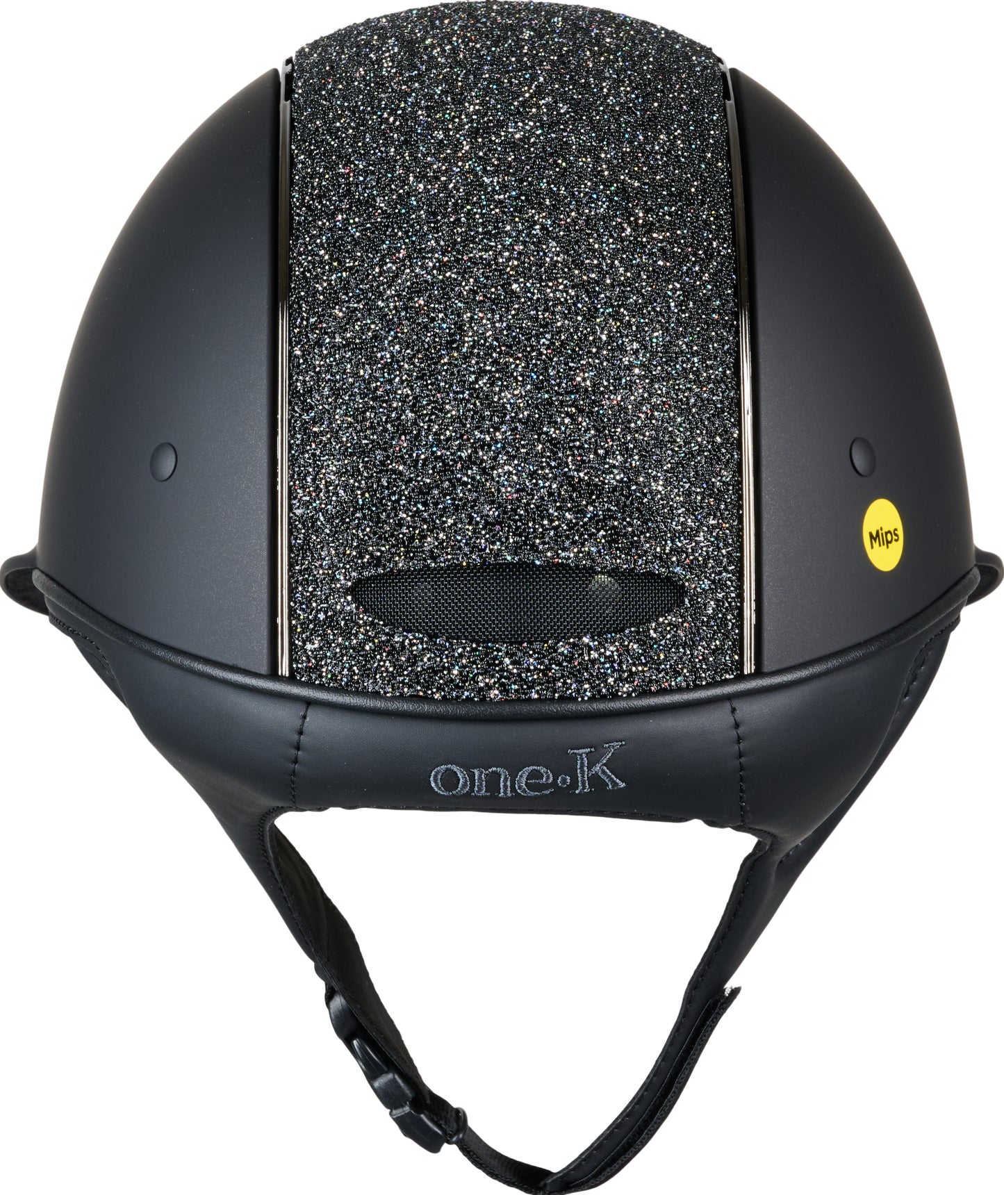 One K Mips Avancé helm mat zwart met glitter