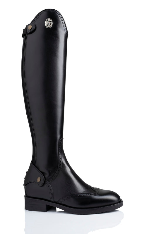 R 0500/3 "brogue combo" klassieke, kalfslederen laars zonder veters met subtiele, mooie details