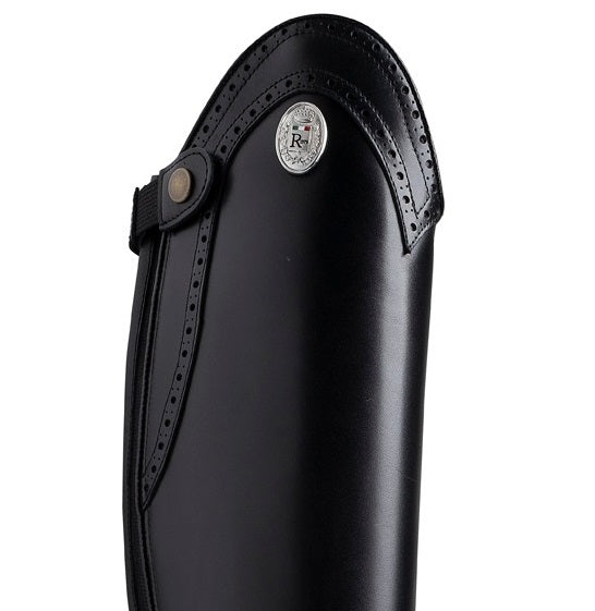 R 0563/1 "brogue combo" klassieke, kalfslederen laars zonder veters met subtiele, mooie details