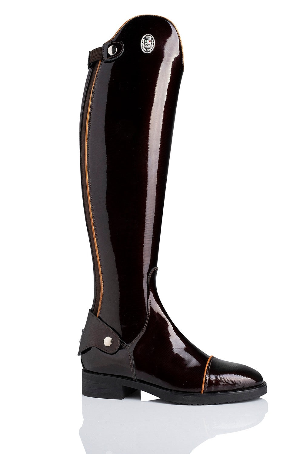 R 0570 "basic dressage" klassieke, kalfslederen laars zonder veters verkrijgbaar in verschillende patronen