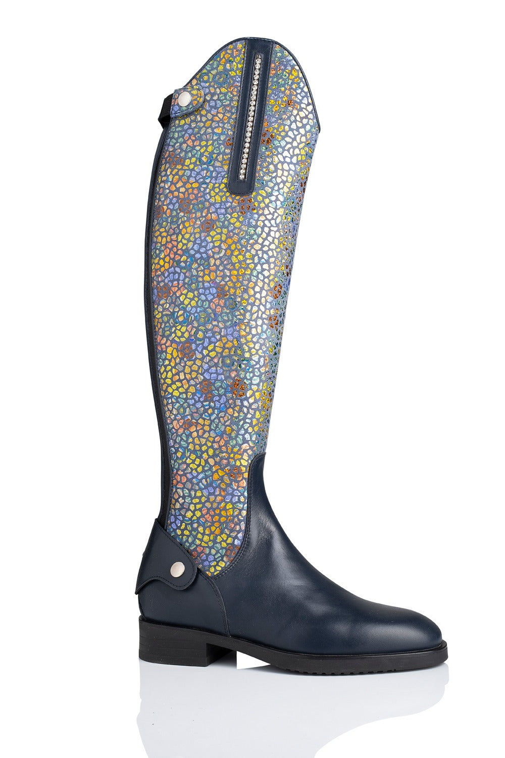 R 0570 "basic dressage" klassieke, kalfslederen laars zonder veters verkrijgbaar in verschillende patronen