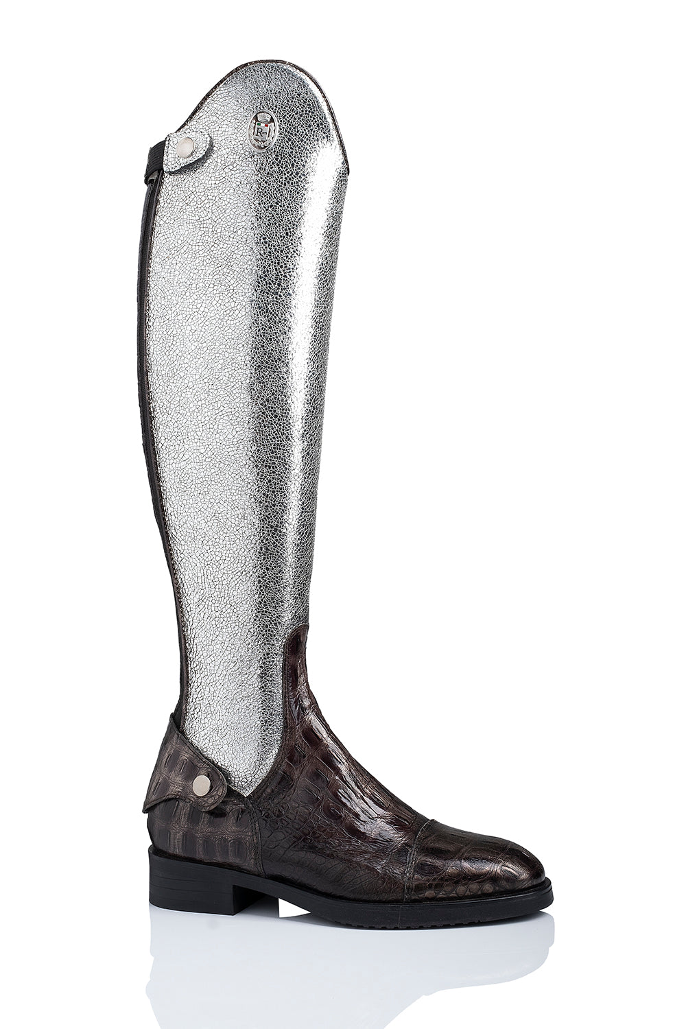 R 0570 "basic dressage" klassieke, kalfslederen laars zonder veters verkrijgbaar in verschillende patronen