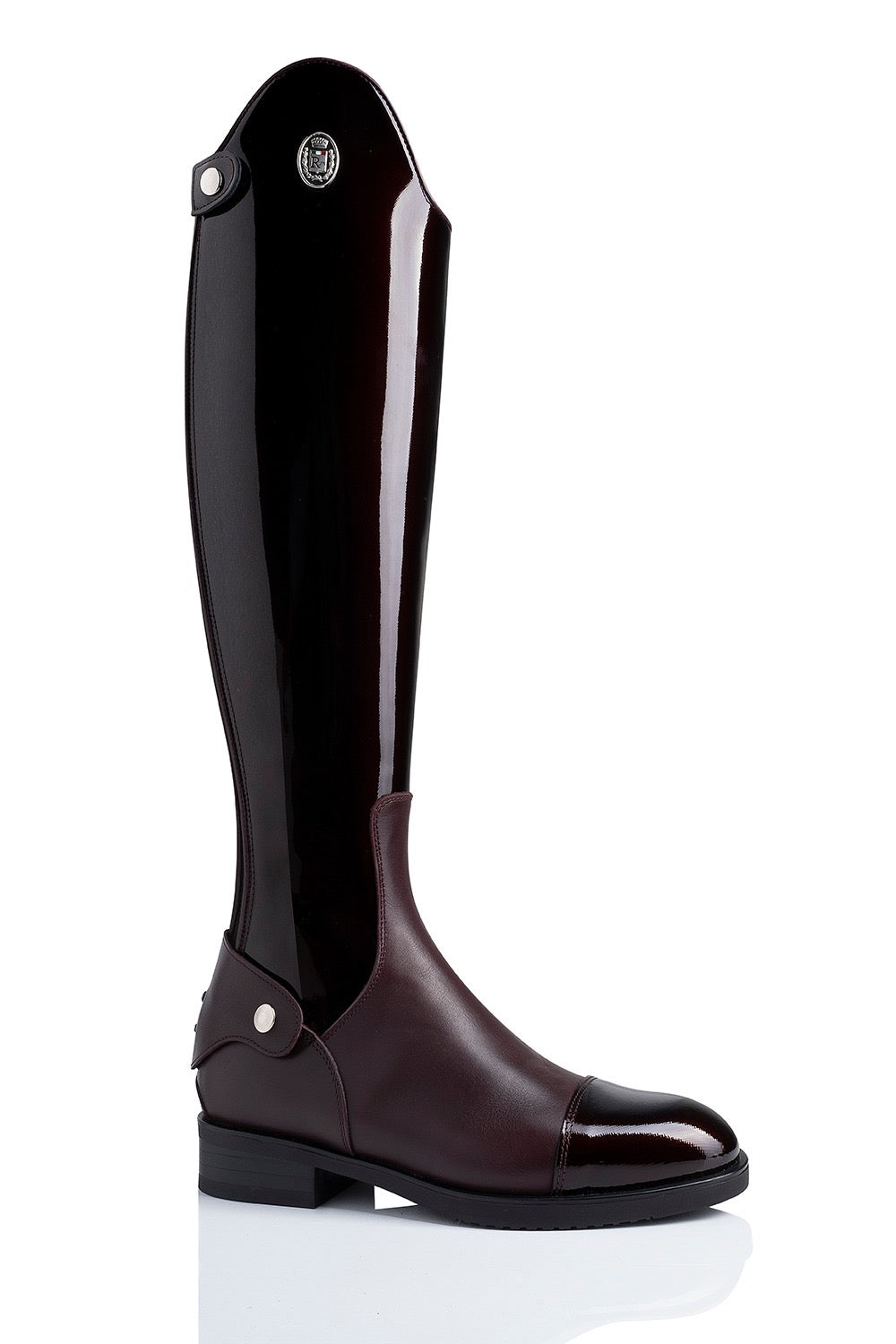 R 0570 "basic dressage" klassieke, kalfslederen laars zonder veters verkrijgbaar in verschillende patronen