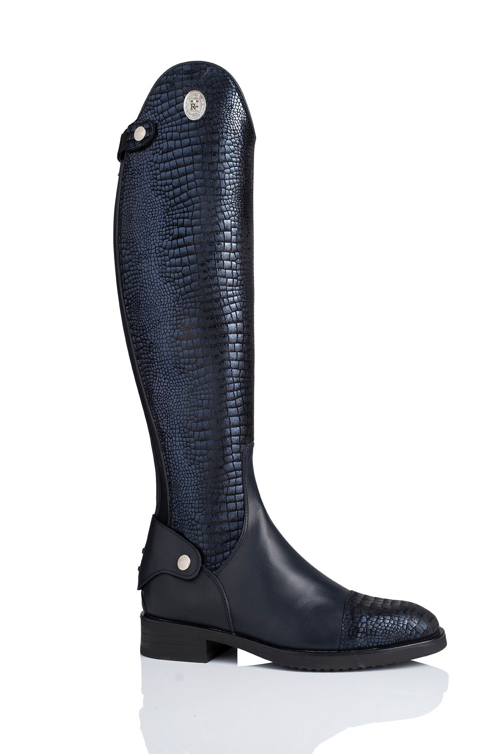 R 0570 "basic dressage" klassieke, kalfslederen laars zonder veters verkrijgbaar in verschillende patronen
