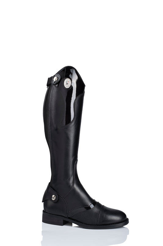 R 1541 Kinderlaarzen zonder veters met lak/diamant details.