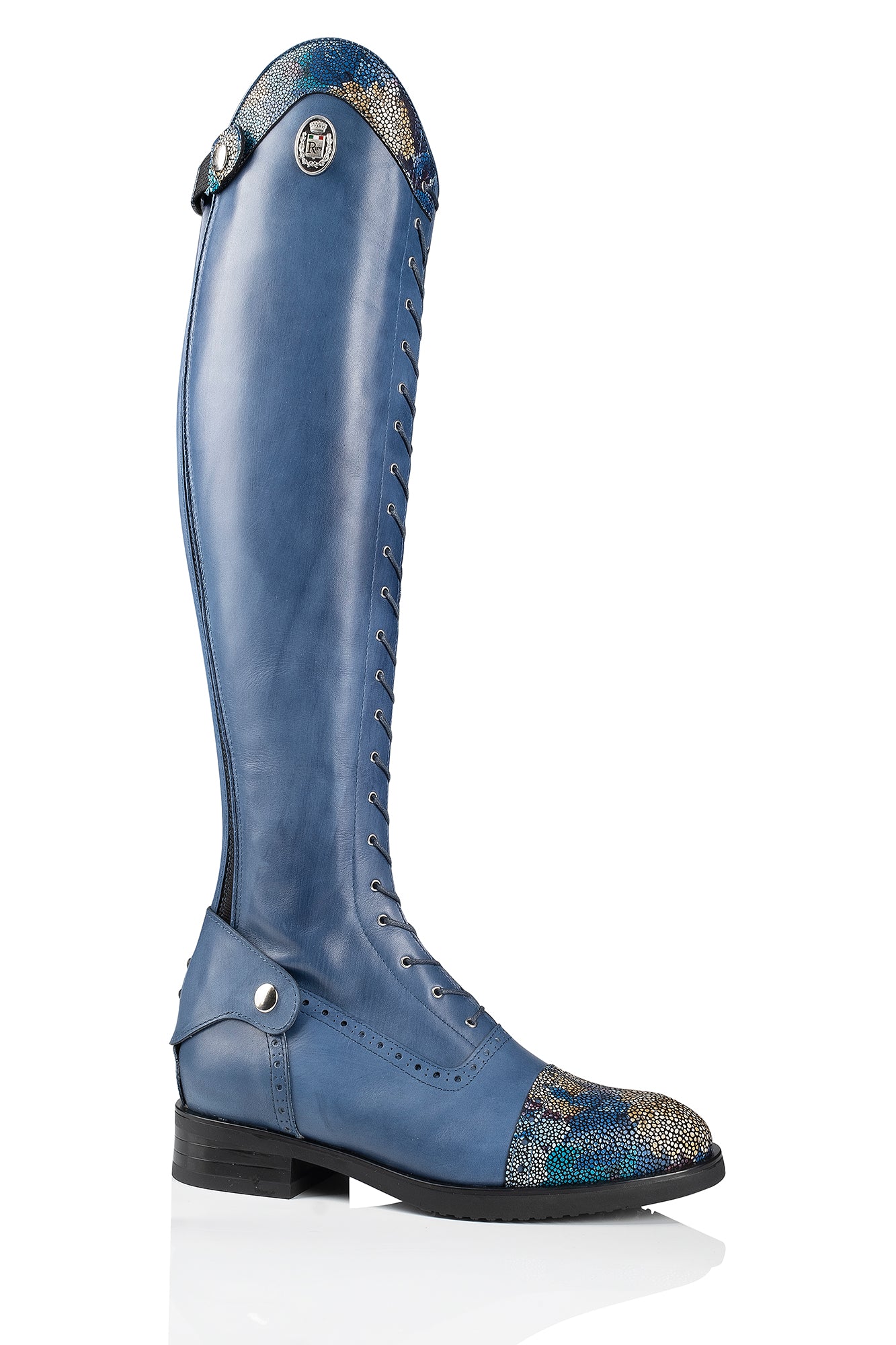 R 3001 "brogue combo" klassieke, kalfslederen laars met veters