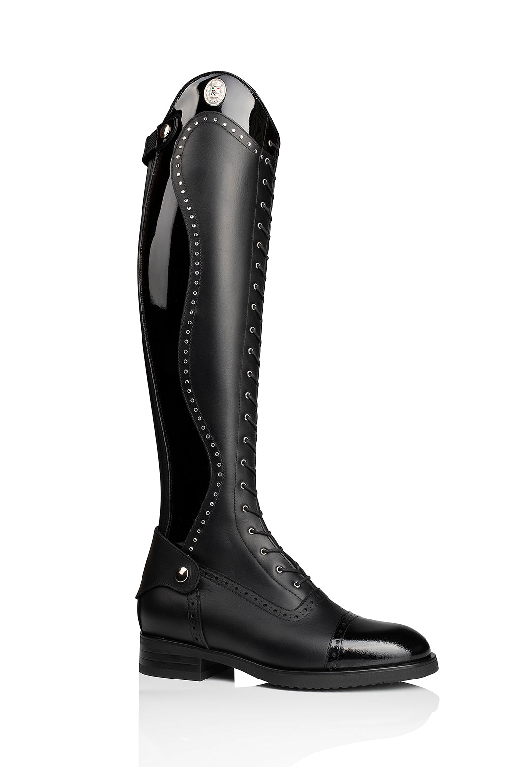 R 3001 "brogue combo" klassieke, kalfslederen laars met veters