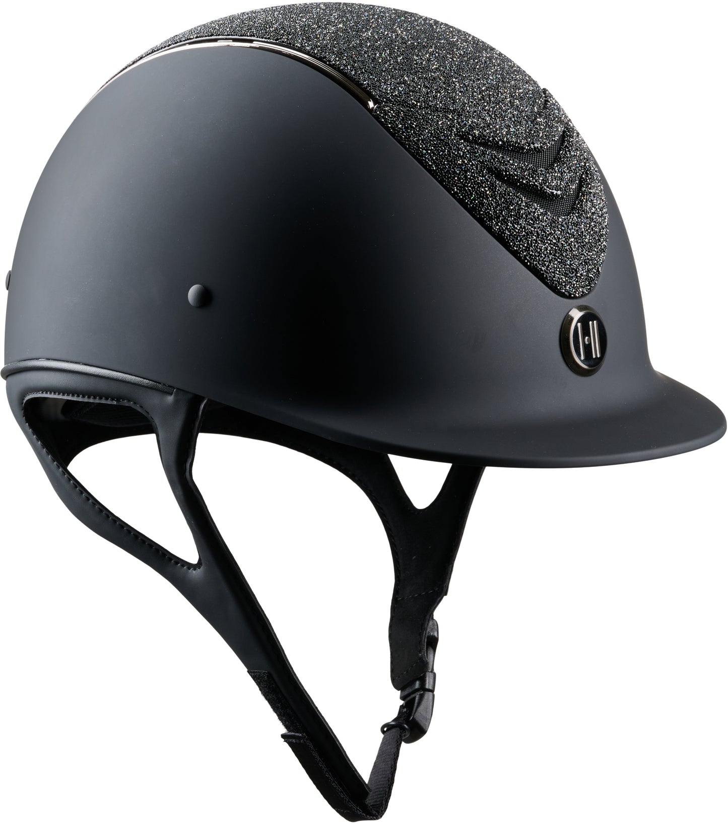 One K Mips Defender helm mat zwart met Glitter