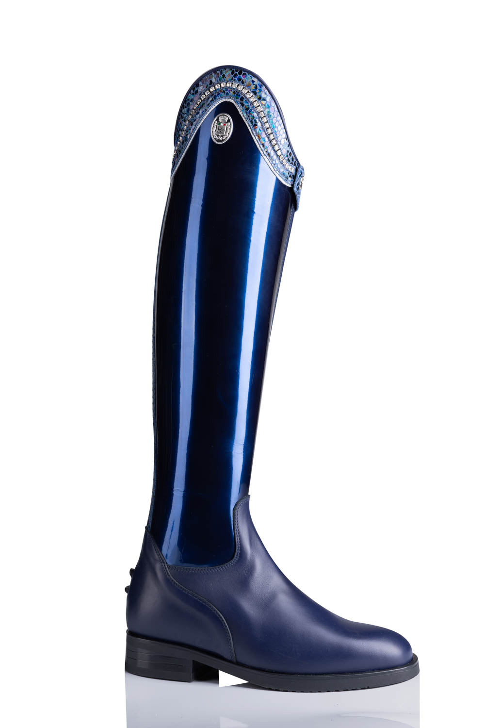 R 1751 "stylisch dressage" klassieke, kalfslederen laars zonder veters met prachtige details.