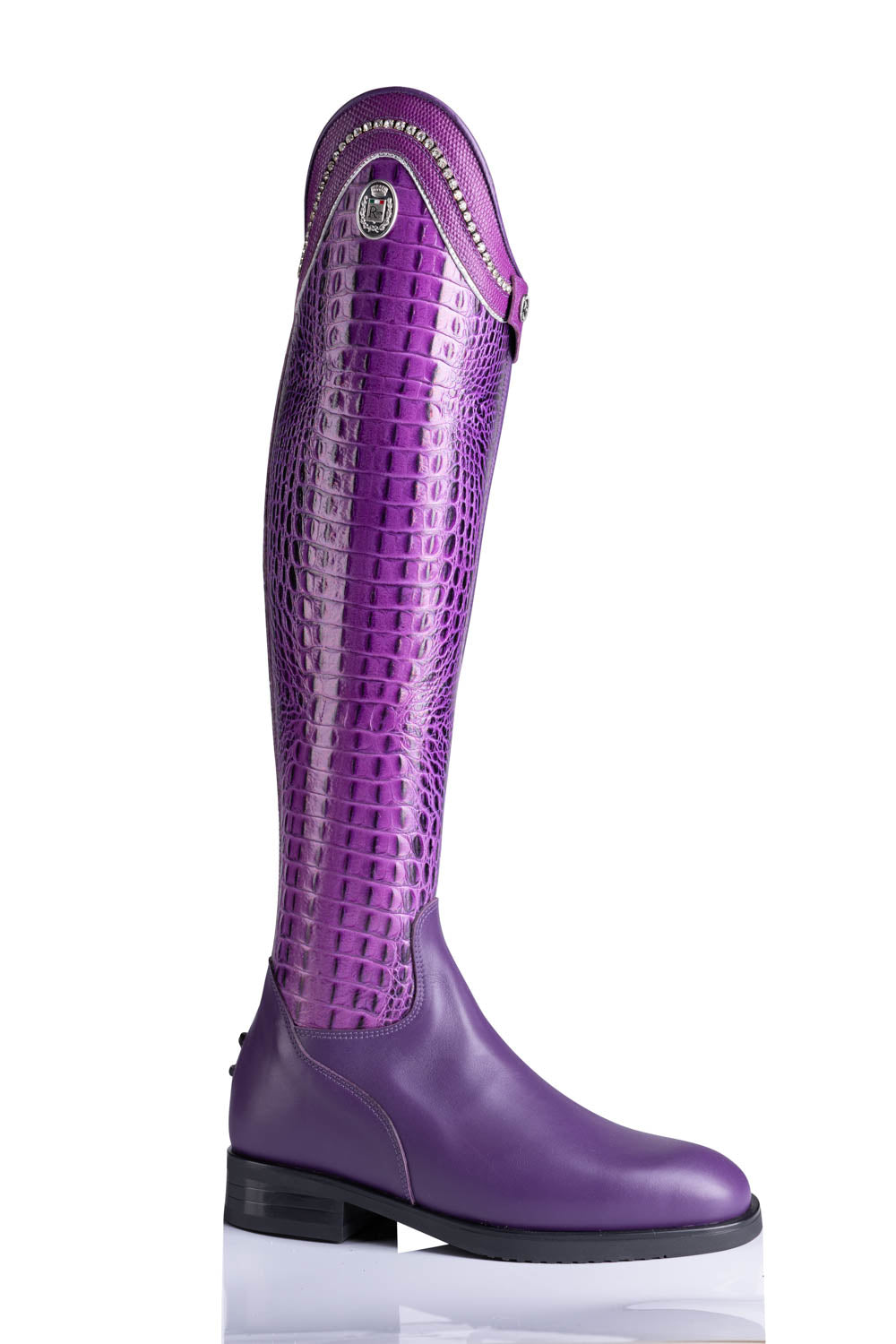 R 1751 "stylisch dressage" klassieke, kalfslederen laars zonder veters met prachtige details.