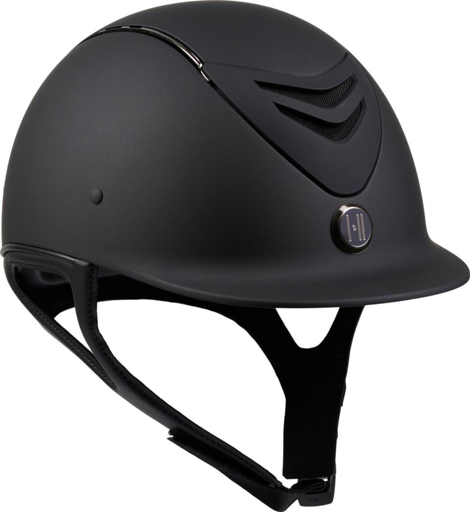 One K Mips Defender mat zwart met een chrome rand