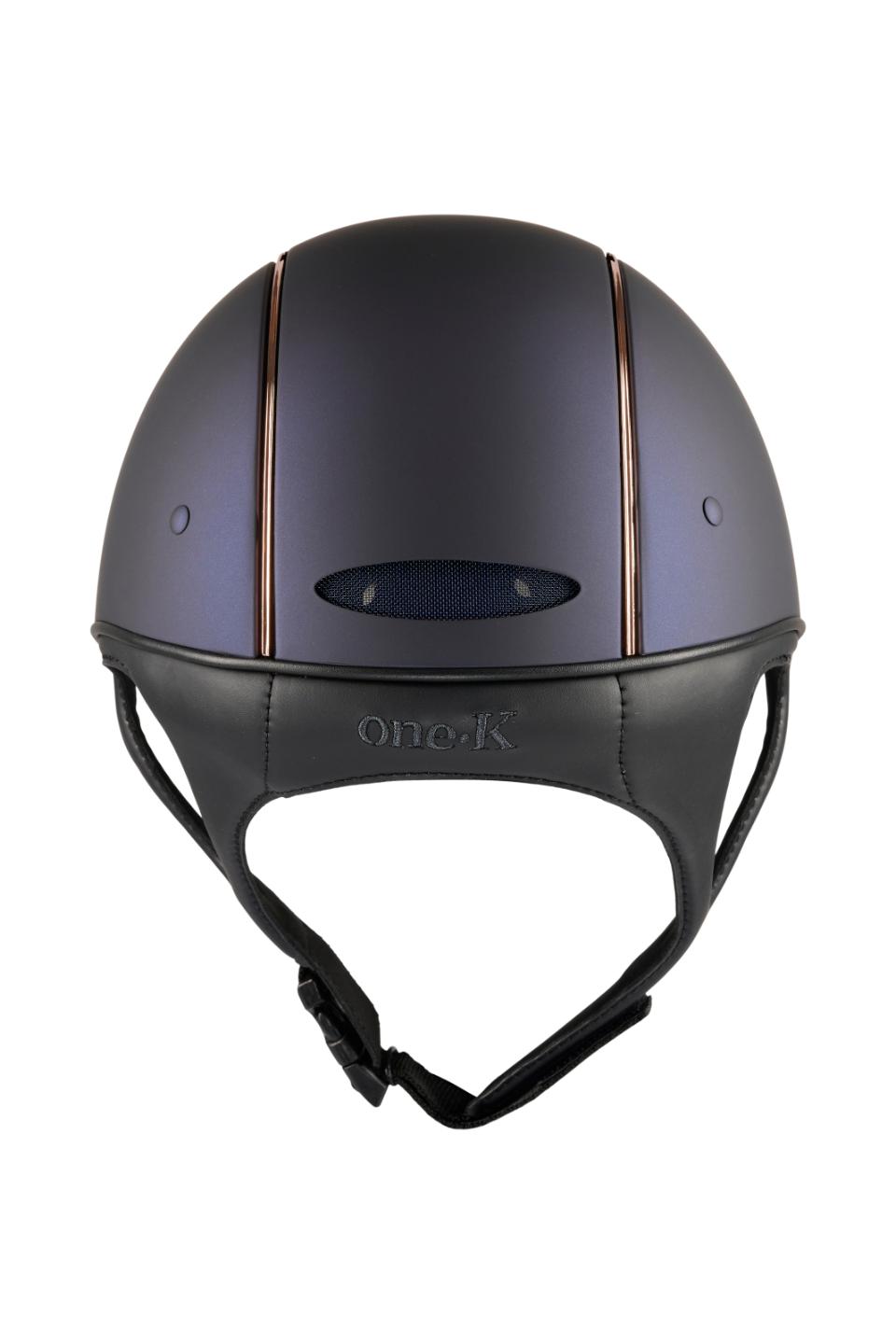 One K Mips Defender mat navy met roségouden rand